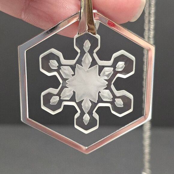 Swarovski Crystal Christmas 1981 Snowflake Pendant Ornament 1st Edition - Picture 3 of 5